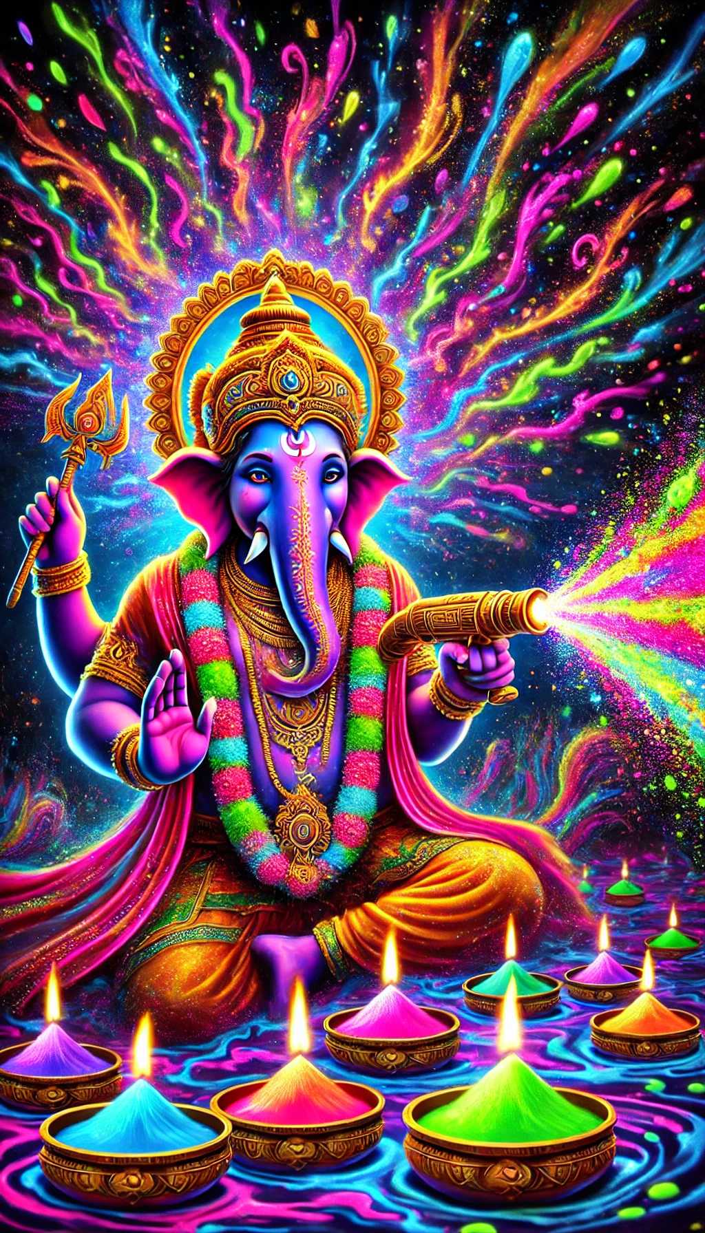 Vibrant-Ganesh-Holi