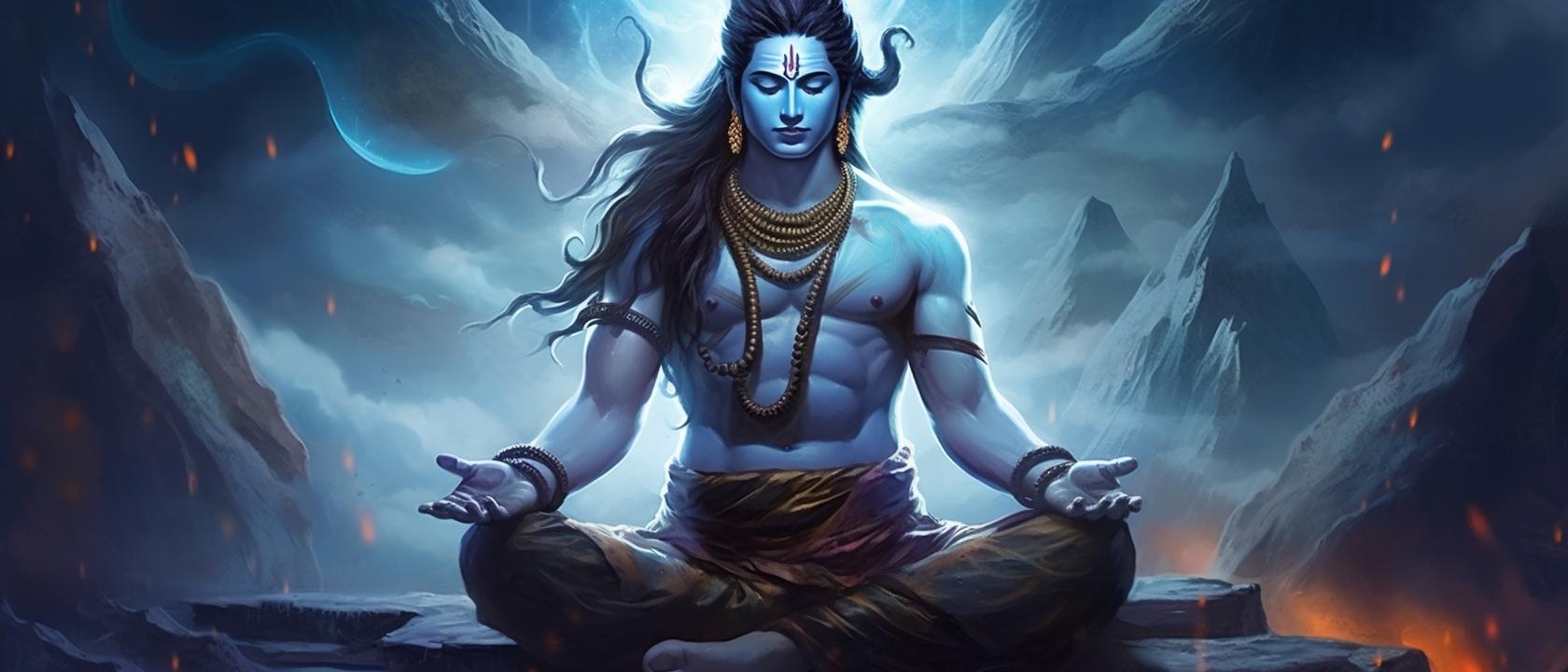 The Eternal Yogi Lord Shiva Dhyan Mudra